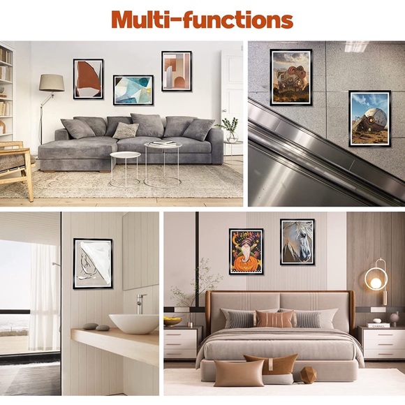 Magnetic Diamond Painting Canvas Frames 12X16in with 6PCS Transparent Hook 2Pack - Picture 7 of 8